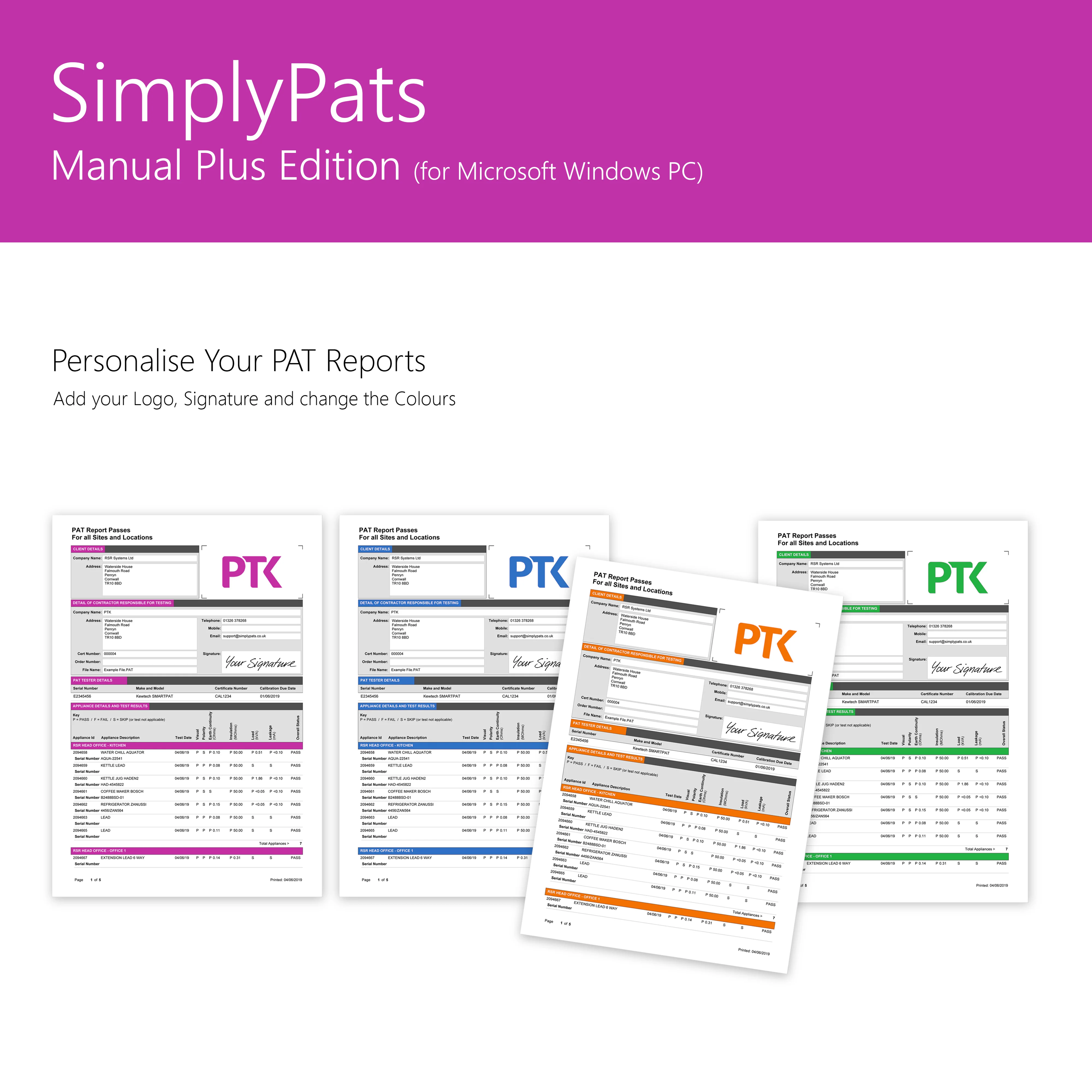 SimplyPats Manual Plus Edition and KEW-80L Bluetooth PAT Test Label Printer Bundle - Image 3